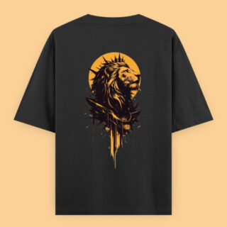 samurais' leon black t shirt