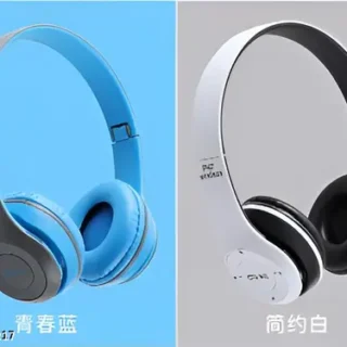 P47 Wireless Bluetooth Headphones with Microphone,Volume Control, Stereo FM,Memory Card Support {Budget headphone, wireless headphones, bluetooth headphones,best bluetooth headphone